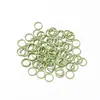Anillo Plano de Bucle Único Pintado Color Macarrón Anillo de Conexión para Pulsera DIY Collar Material de Acabado