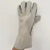Guantes de Soldadura Antidesgaste Antichispa Guantes de Soldadura de Doble Capa Guantes de Soldadura Extensos de Cuero de Vaca Guantes de Soldador Venta al por Mayor