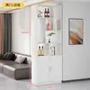 Gabinete de Entrada e Sapateira de Dupla Face Integrados para Uso Doméstico, Gabinete Divisória de Tela para Entrada, Gabinete Pequeno para Hall de Apartamento na Sala de Estar