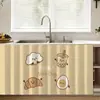 Cortina Cubierta para Gabinete de Cocina, Cinta Mágica Autoadhesiva Sin Taladro para Cubierta de Zapatero y Armario, Cortina Protectora Solar y a Prueba de Polvo al por Mayor