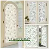 Película de Vidrio Fresca con Patrón Floral Pequeño Estilo Pastoral Francés, Transmite Luz pero No es Transparente, Película de Vidrio Estática de Privacidad para Ventanas de Baño