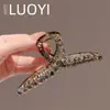 2025 Novo Estilo Acessível Luxo Moda Cristal Presilha Feminina de Cabelo Elegante de Alta Qualidade Grande Presilha Tubarão de Cabelo na Parte de Trás da Cabeça