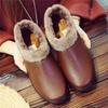 26 Estilos de Zapatos de Algodón del Viejo Pekín para Mujer, Pantuflas de Algodón Engrosadas y Forradas de Polar para Invierno, Superficie de Cuero, Impermeables, Cálidas, Adecuadas para Madres de Mediana Edad y Mayores