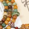 Cuentas de Rosario de Bodhi Duobao Dunhuang Natural Estilo Antiguo para Hombres y Mujeres, Cuentas de Buda 108, Colgante para el Cuello, para Llevar en la Mano