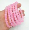 Pulsera de Cuentas de Buda Gradiente Melocotón para Estudiantes Pulsera de Imitación de Raíz de Bodhi Envuelta Alrededor del Dedo Disco Suave para Jugar en la Mano Regalo Pequeño