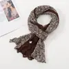 Bufanda Twist de Primavera y Otoño Plisada Simple Combinable Bufanda de Seda Estilo Coreano Comercio Exterior Chal Floral Bufanda de Hilo Bali Bufanda para Mujer