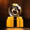 Luz Noturna de Planeta com Bola de Cristal Giratória Enfeites Criativos para Mesa Artesanato Feng Shui Presentes para Professores Novos Produtos Transfronteiriços