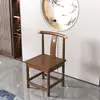 Silla de Cuerno de Madera Maciza Estilo Chino, Silla Luna, Silla Sombrero Oficial, Silla con Respaldo, Mesa de Comedor, Mesa de Café, Silla a Juego de Madera de Olmo E18