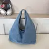 Bolso de Hombro Tipo Tote de Mezclilla para Mujer 2026 Nuevo Primavera Verano Casual Versátil Retro Gran Capacidad para Viajes al Trabajo