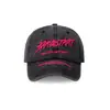 Gorra de Béisbol para Mujer, Estilo Coreano, Adelgazante, Marca de Moda Urbana para Parejas, Bordado de Letras, Suave Lavada, Gorra Superior para Hombre