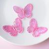 Venta caliente accesorios de mariposa transparentes de colores accesorios para el cabello zapatos con agujero material de pegamento de crema diy pj1334