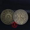 Moneda Sol y Luna Artículos en Stock Moneda Errante Girasol Medalla Conmemorativa Moneda Errante Cobre en Relieve Moneda de Plata Coleccionable Moneda Conmemorativa