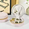 Portátil Europea Princesa Viaje Corea del Sur Caja de Joyería Caja de Almacenamiento Mini Joyería Joyería Joyería Empaque Anillo