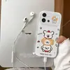 Adecuado para funda de teléfono móvil Vivos60, Nueva anti-caídas divertida caricatura femenina S30Promini simple linda cabeza de perro