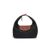 Bolsa de Ombro Feminina Compacta e Leve para Viagem Internacional, Bolsa Transversal com Textura Retrô, Bolsa de Mão Fosca da Moda, Bolsa Estilo Lancheira Dumpling