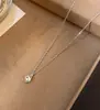 Collar Verde Oliva S925 Plata de Ley Chapada en Oro de 18 Quilates para Mujer, Estilo Japonés, Exquisito, Sencillo, Versátil, Elegante, Cadena de Clavícula de Alta Gama