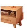 Mesita de noche de madera maciza para dormitorio del hogar 2026 Venta caliente Creativa Pequeño Armario de almacenamiento simple para niños Mesita de noche de tronco