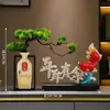 Mais de um ano vaso criativo pinho de boas-vindas decoração de fortuna novo chinês sala de estar armário de TV escritório inauguração festa de inauguração