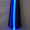 Perfil de iluminación para canal de teatro extruido de plástico PVC transparente de forma especial, compuesto de dos colores, suministro directo de fábrica