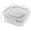 Caja de almacenamiento para conservación de alimentos, verduras congeladas, carne congelada, refrigerador, almacenamiento de alimentos, caja de almacenamiento de rejilla para frutas, caja de almacenamiento para microondas