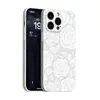 Capa de Celular de Verão para iPhone 17/18 Pro Max com Flor de Rosa Bordada em Renda Falsa para Meninas com Alto Apelo Estético