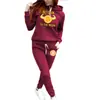 Otoño e invierno 2022 nuevo traje deportivo de forro polar estampado de amor moda europea y americana para mujer ebay AliExpress wish mujeres
