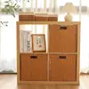 Caja de Almacenamiento de Tela de Paja y Ratán Sintético para Dormitorio, Estudio, Residencia Estudiantil; Cesta de Almacenamiento para Artículos Varios, Juguetes, Libros, Cosméticos