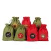 Bolsa de regalo navideña de algodón y lino transfronteriza, 24 unidades, Advent Children, regalo de Navidad, bolsa colgante de Navidad
