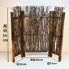 Produtos de bambu tela de cerca de bambu cerca pequena cerca de bambu roxo suporte de tela mesa de chá japonesa decoração criativa para jardinagem enfeites