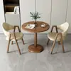 Juego de mesa y sillas de comedor de lujo ligero para espacios pequeños, adecuado para tiendas de té de leche, cafeterías, apartamentos, hoteles, balcones y áreas de recepción de ocio