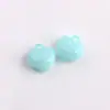 Color gelatina agujero para colgar grueso colgante de amor pulsera DIY cadena para teléfono móvil anillo colgante accesorios de joyería de corazón material en forma de corazón
