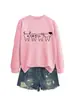 Amazon Ebay Estación Independiente Moda e Interesante Dientes de Mujer Navidad Cuello Redondo Sudadera Otoño e Invierno Camiseta Base