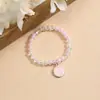 Pulsera de Cristal Acrílico Creativo de Dibujos Animados Pulsera de Perlas de Imitación Pulsera de Pareja Pulsera de Cuentas en stock