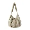 Bolso Cubo de Felpa para Mujer Otoño/Invierno Bolso Retro de Hombro Único Bolso de Axila Bolso de Mano para Viajes Cotidianos Gran Capacidad Bolso de Estilo Perezoso Simple