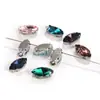 Direto da Fábrica diy olho de cavalo costura à mão diamante fundo prateado Garra de cristal diamante vestido buraco sapatos bolsa strass acessórios de vestuário