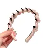 Diadema de malla rosa con cristales y dientes, antideslizante, pinza para el pelo de alta presión en la coronilla, moderna y versátil, adecuada para salir y lavarse la cara