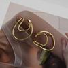 Pinzas para Orejas Geométricas de Metal Sin Perforación, Elegantes Brazaletes para Orejas, Pendientes de Moda para Mujer, Aros para Orejas de Estilo Minimalista, No Requieren Perforación