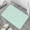 Diseño de Línea Minimalista Transfronterizo Diatomeas Baño Absorbente Secado Rápido Antideslizante Felpudo Entrada de Baño Temu Dropshipping