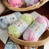 Hilo de fibra de bambú para tejer suéteres DIY hechos a mano, hilo de algodón para verano, materiales de punto de lino Tencel, kit de ganchillo, ovillo de hilo