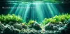 Pegatina de Fondo para Acuario Estéreo 3D de Alta Definición, Papel de Fondo Autoadhesivo Engrosado para Acuario, Papel Tapiz para Paisajismo de Acuarios