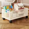 Caixa de Armazenamento de Livros Uso em Sala de Aula Caixa de Livros para Aluno do Ensino Médio Carrinho Pequeno Móvel Porta-Livros Estante de Armazenamento para Bolsa de Livros