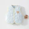 Chaleco acolchado de algodón para bebé de otoño e invierno, chaleco cálido para lactantes y niños pequeños, top casual de nuevo estilo para niños