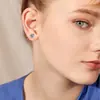 Amazon brote Pendientes de Circonita Blanca 3-8MM Pendientes CZ AliExpress soldadura Pendientes