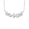 Collar de Flor de Glicina de Moissanita con Diseño Único Cadena de Clavícula de Plata de Ley S925 Joyería al por Mayor