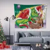 Tela de fondo temática de Grinch navideño de alta venta transfronteriza de Temu con impresión de alta definición para decoración de fotos de fiesta, en stock