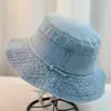 Sombrero versátil azul profundo con cordón, sombrero de pescador de mezclilla para proteger del sol, sombrero tipo cubo, transpirable para uso en exteriores, adecuado para hombres y mujeres en primavera y verano.