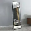 Espejo de cuerpo entero, espejo de pie, espejo de pared para uso doméstico, estilo popular para dormitorios de niñas, espejo de maquillaje, de pared, espejo de tocador tridimensional