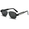 Nuevas Gafas de Sol Polarizadas Estilo Europeo y Americano para Hombres, Marco Pequeño, Gafas Personalizadas con Marco de Metal y Patillas Insertables, Gafas de Sol de Alta Gama para Mujeres