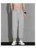 Pantalones jogger cropped holgados para hombre, pantalones deportivos casuales de verano finos de secado rápido, en stock, pantalones de seda helada de comercio exterior para hombre