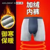 Ropa interior térmica cálida para hombre de invierno con forro polar, engrosada, resistente al desgaste, pantalones largos tipo bóxer para las piernas, pantalones bóxer para mediana edad y personas mayores